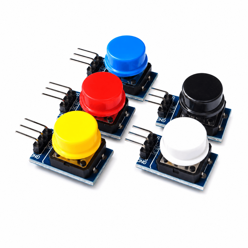 12x12mm Big Key Button Module – High Level Light Touch Switch Module for Arduino & Raspberry Pi