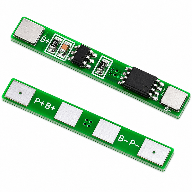 1S 3.7V 3A Li-ion BMS PCM Protection Board for 18650 Lithium Battery Charging & Safety