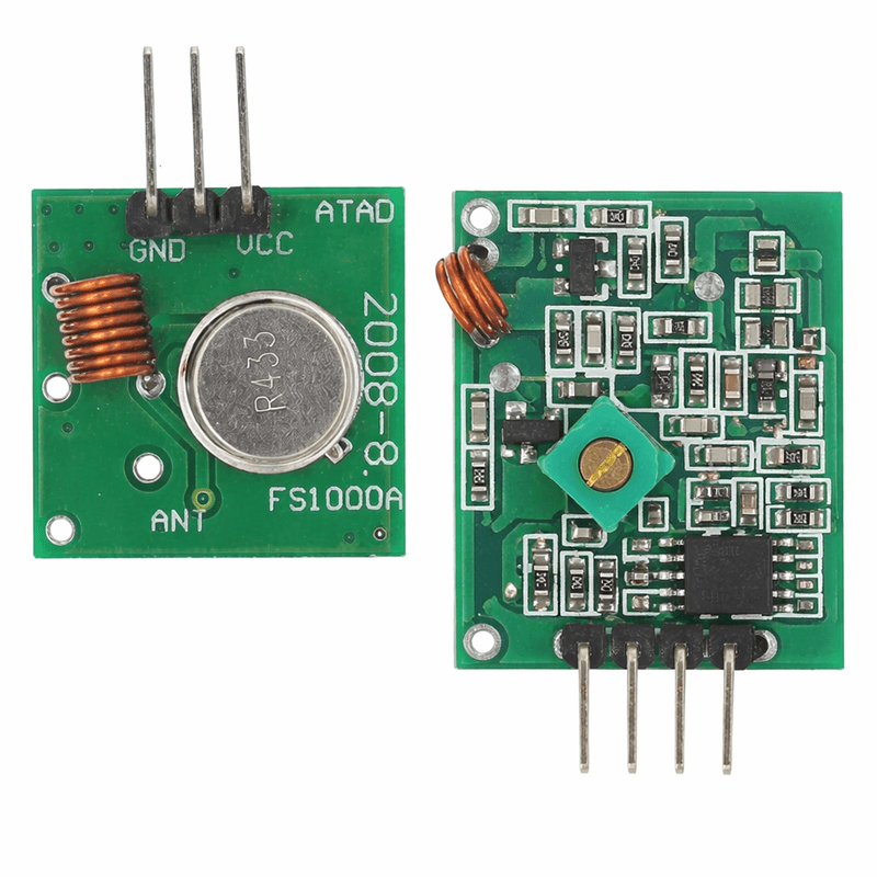433MHz RF Transmitter and Receiver Module Link Kit for Arduino Wireless Communication