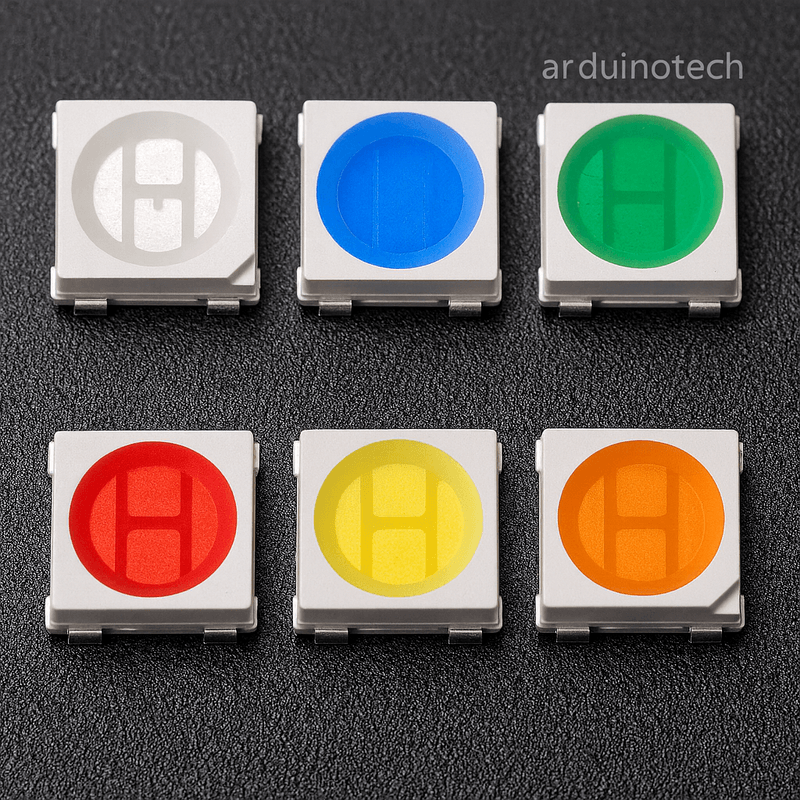 5050 SMD LED High-Brightness Surface Mount LED for Arduino, DIY Lighting & Electronics Projects