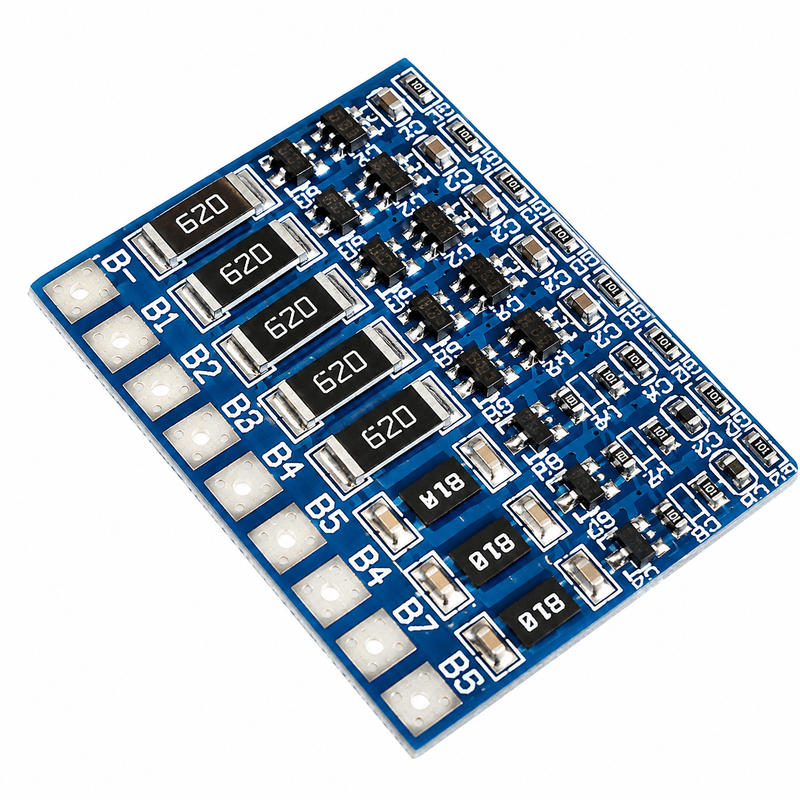 5S BMS Lithium Li-ion 18650 Battery Protection Board with Balance Charging & Safety Protection