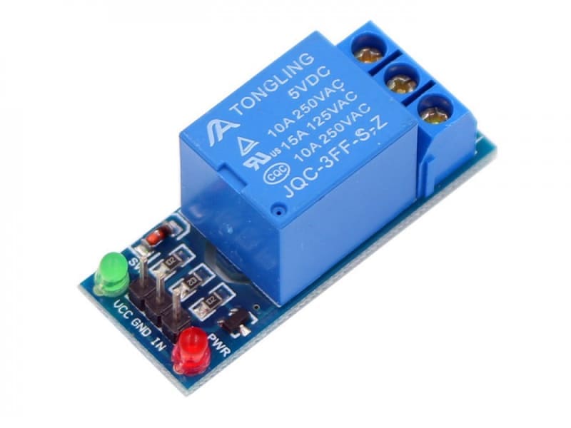 5V 1-Channel Relay Module Low-Level Trigger JQC-3FF-S-Z for Arduino, Raspberry Pi, DIY Automation