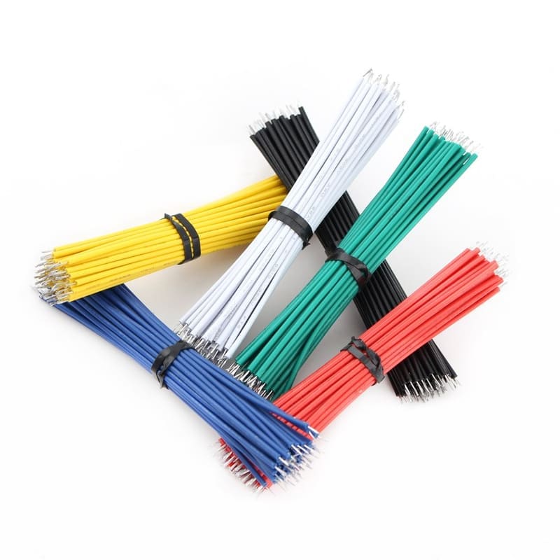 60PCS Breadboard Jumper Wire Kit | 6-Color 24AWG Tin-Plated Solid Core Wires for Arduino & DIY Projects