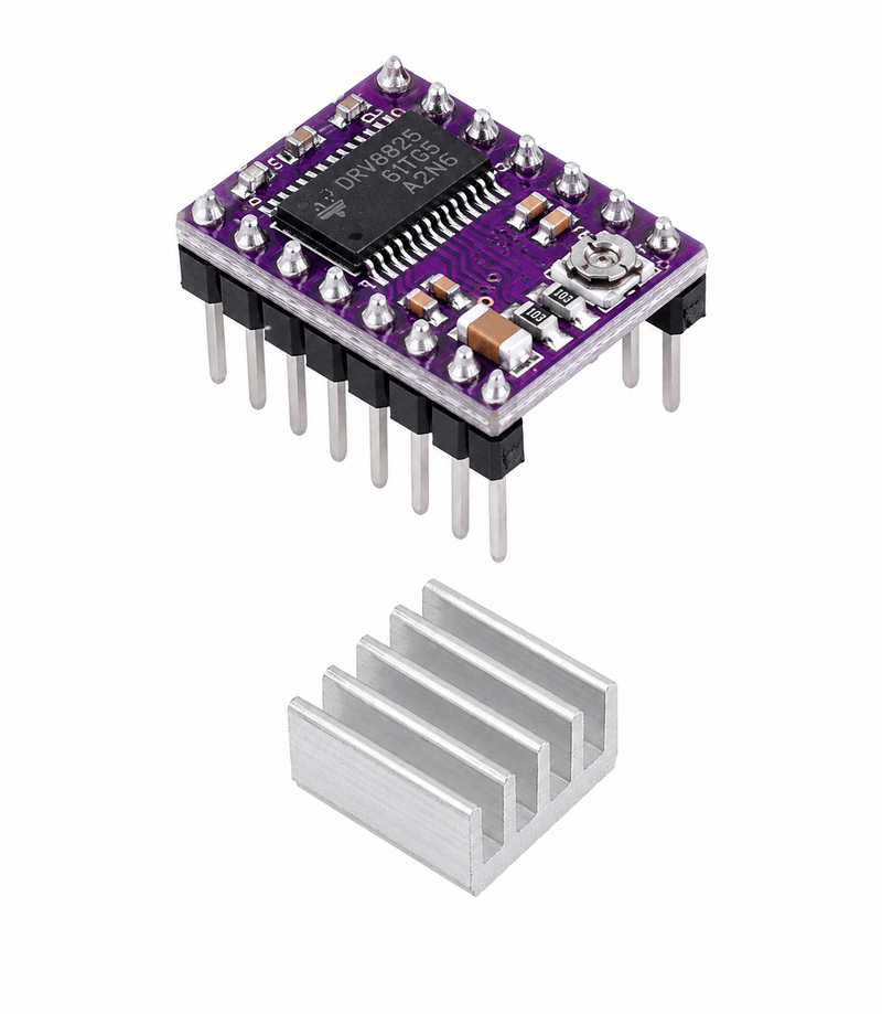 A4988 Stepper Motor Driver Module with Heatsink for Arduino, CNC, 3D Printer & Robotics Projects