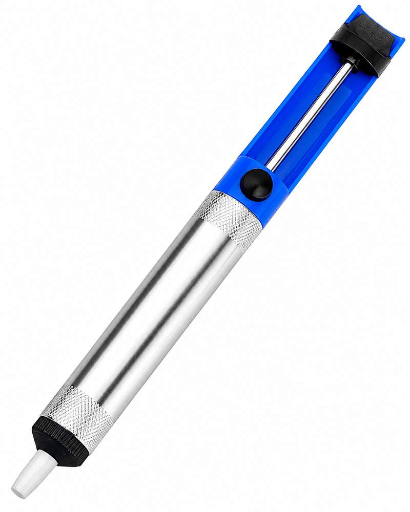Aluminum Desoldering Pump Solder Sucker – Manual Solder Removal Vacuum Tool for Electronics Repair & PCB Rework