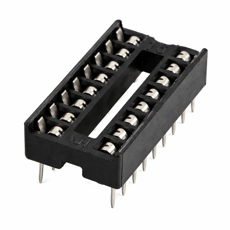 DIP IC Socket Adapter Solder Type – Through-Hole Integrated Circuit Socket for PCB Mounting