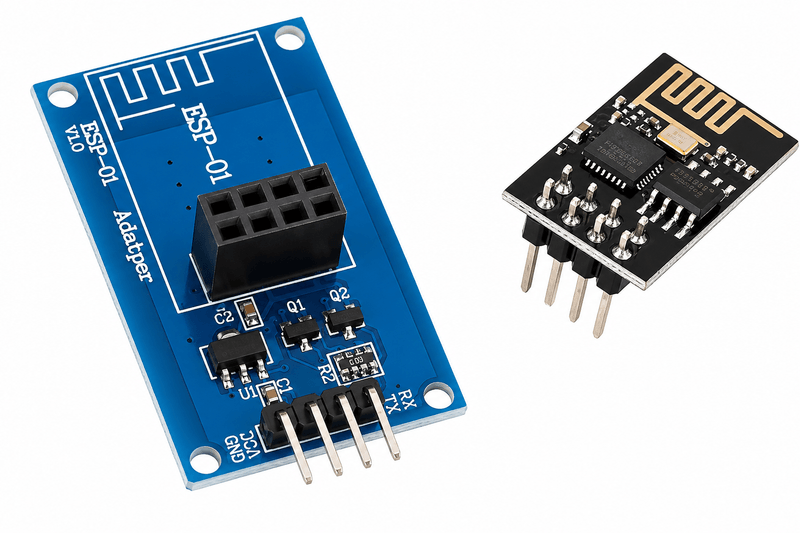 ESP8266 ESP-01 WiFi Transceiver Module with ESP-01 Adapter for Arduino, IoT & Smart Home Projects