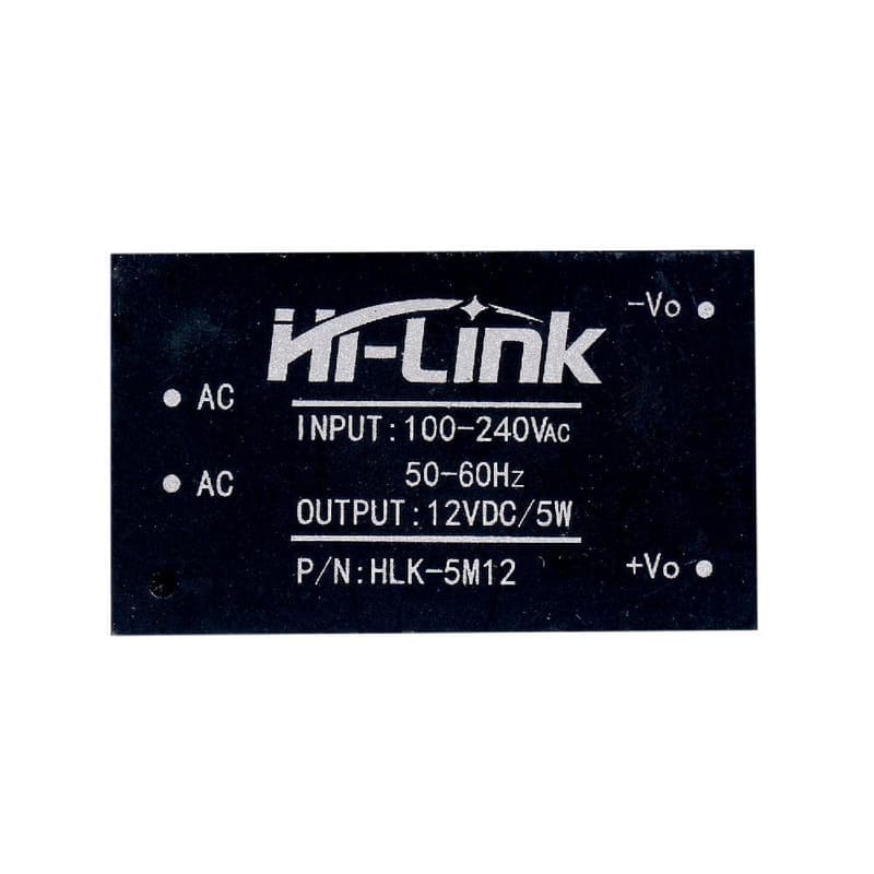 HLK-5M12 12V AC-DC Power Module | Compact 220V to 12V 5W Power Supply