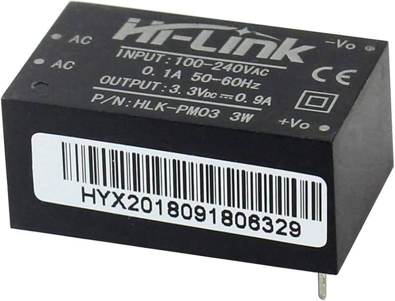 HLK-PM03 3.3V AC-DC Power Module | Compact 220V to 3.3V Power Supply