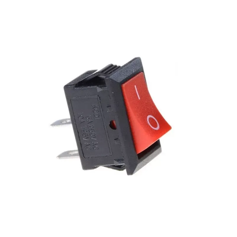 KCD1-101 Mini Power Rocker Switch (ON-OFF, 2-Pin SPST, 6A 250VAC)