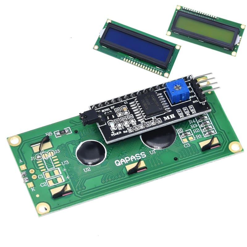 LCD1602 I2C Display | 16×2 Blue Screen with PCF8574 Interface for Arduino, ESP32 & Raspberry Pi