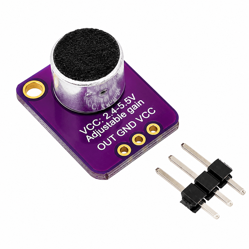 MAX4466 Electret Microphone Amplifier Module with Adjustable Gain for Arduino, Raspberry Pi & Audio Projects