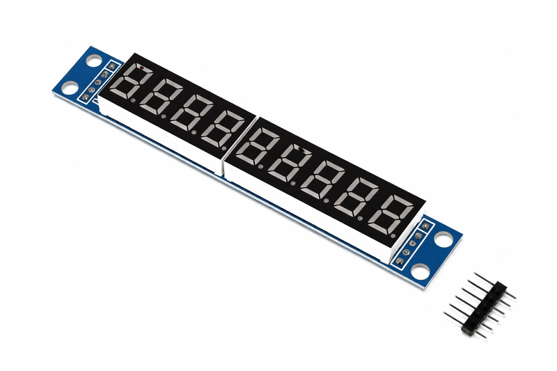 MAX7219 8-Digit 7-Segment LED Display Module 0.36 Inch Red LED Display for Arduino, Clock & DIY Electronics