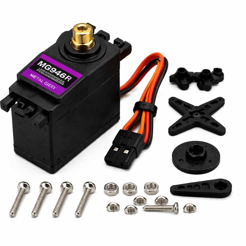 MG946R 360° Continuous Rotation Servo Motor – High Torque Metal Gear Servo for Arduino, Robotics & RC