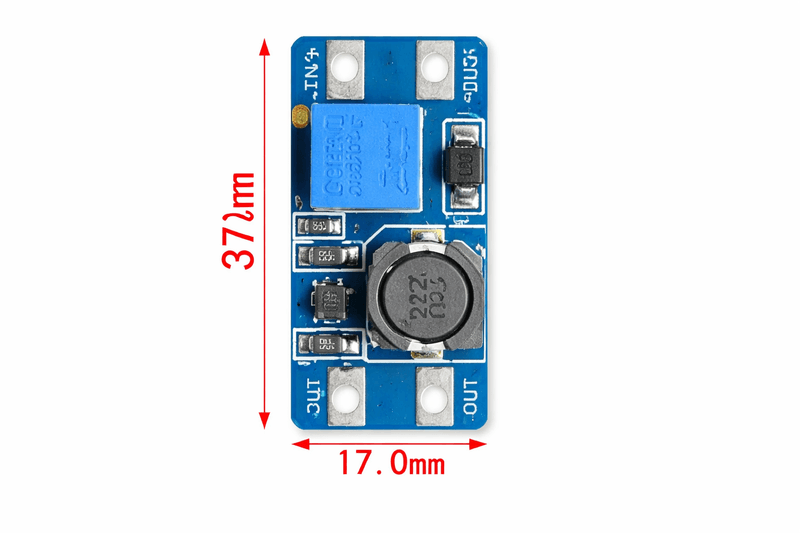 MT3608 DC-DC Step Up Converter Booster Module – Adjustable 2A Boost Power Supply Board Up to 28V