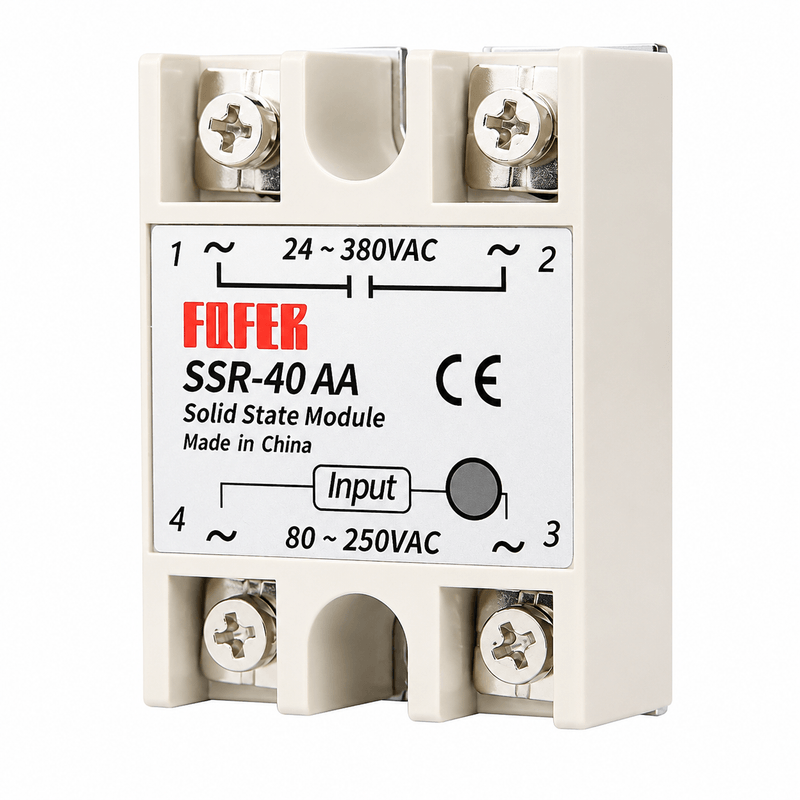 Solid State Relay Module SSR-10AA 10A 80-250VAC Input to 24-380VAC Output Industrial Relay